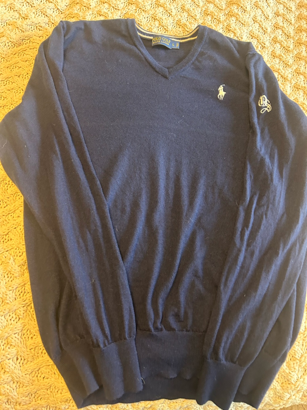 Polo Ralph Lauren Men's Navy V-Neck Sweater